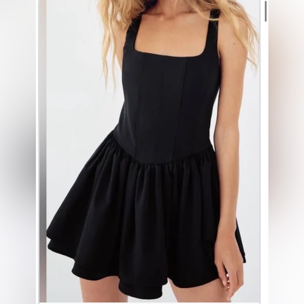 Zara Black Corset Mini Dress